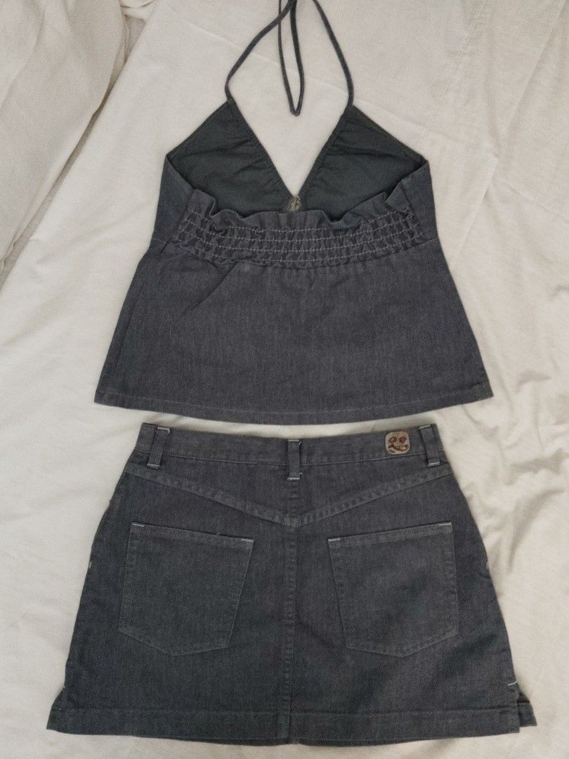ENYCE Y2K DENIM COORDINATES (Category: Sets or Coordinates) located in Quezon City. Submitted by thebutingthings (Listing ID 1369614574, Image 2). Description: never been used US BRAND ENYCE FITS BEST MEDIUM FRAME.