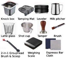 Espresso tools . coffee tools. Starter kit
