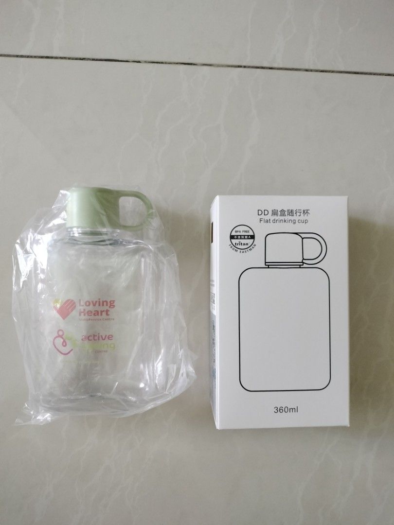 Flat drinking cup / bottle