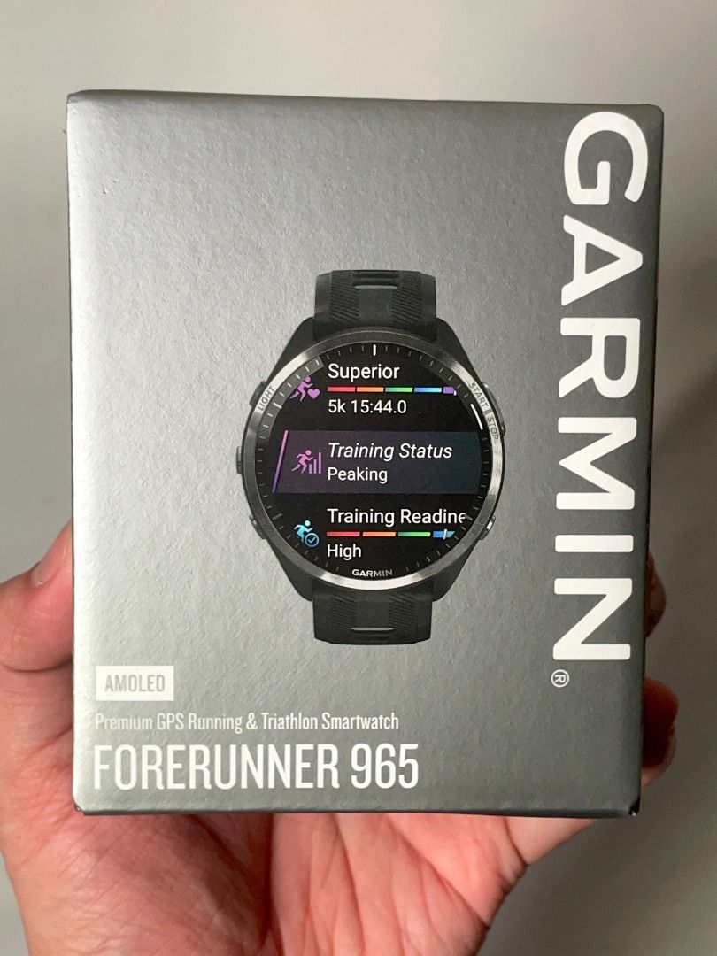 Garmin Forerunner 965 (Category: Wearables & Smart Watches) located in Manila. Submitted by thrift_d (Listing ID 1369666045, Image 1). Description: 🔥 Garmin Forerunner 965 🔥 📌 Brand new, sealed, 100% authentic 💯 📌 AMOLED touchscreen + button controls 📌 Advanced training & recovery insights 📌 Built-in GPS, heart rate, SpO2, and more 📌 LIMITED STOCKS ONLY! 📌 Available colors: black, whitestone, amp yellow 📌 Other Garmin models available —