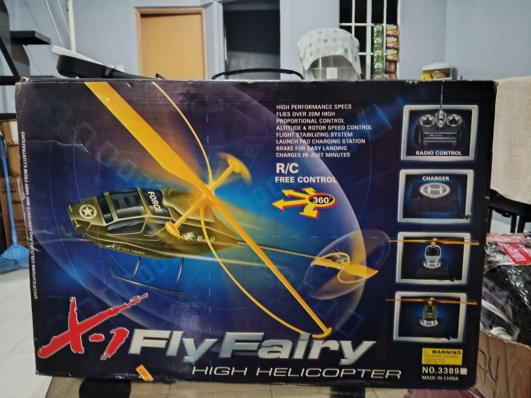 Giant Helicopter X-1 Fly (Category: Remote Control Toys) located in Bulacan. Submitted by Sina_Unang_Yaman (Listing ID 1369503768, Image 1). Description: japan made complete set.