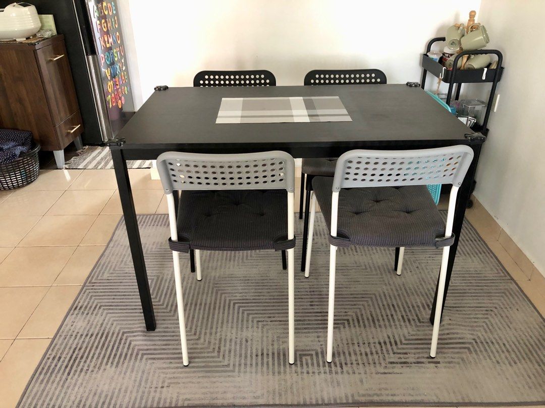 IKEA Dining Table Set Meja Makan, Furniture & Home Living, Furniture ...