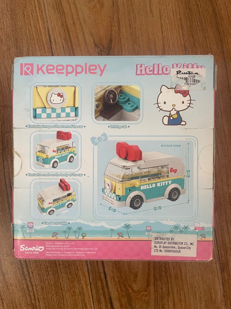 Keeppley Hello Kitty Series Mini Bus Building Blocks Toy Set (Category: Lego & Building Sets) located in Las Pinas. Submitted by zofggtol (Listing ID 1369530131, Image 2). Description: tried searching for srp online, maybe 400php opened all the plastic bags inside but complete .