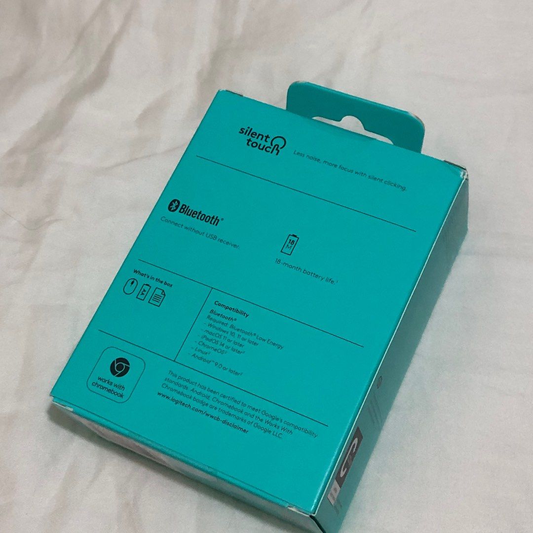 Logitech M240 Silent Bluetooth Mouse (Category: Mouse & Mousepads) located in Batangas. Submitted by sm_bentables (Listing ID 1369634814, Image 3). Description: 🔴 Brand New. Sealed 🔴 Silent touch technology 🔴 Compatible to all bluetooth enabled computers or mobile devices. 🩷 Note: I travel to BGC every second Wednesday of the month, so SDD can be possible if you are around Metro Manila, with a chance of cheaper shipping fees. 🩷 NO PF OR ANY 