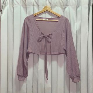 (Made in Korea) 韓國 薰衣草紫色 泡泡袖外套 Light Purple Top64243380482051110