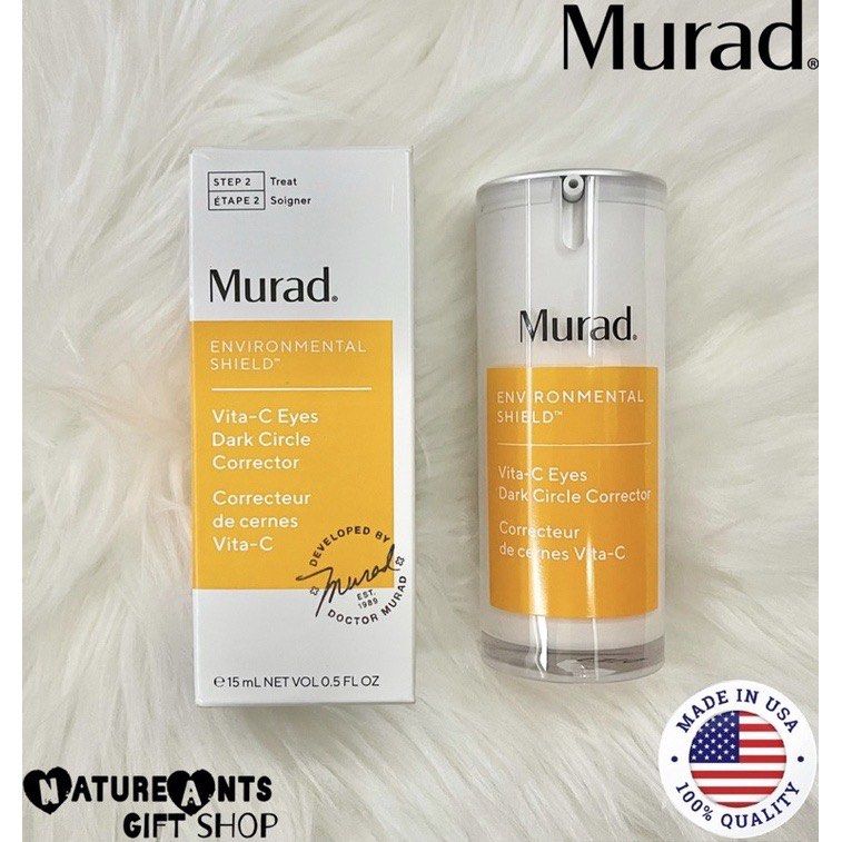 [MURAD] Environmental Shield | Vita-C Eyes Dark Circle Corrector (15 mL) (Category: Face Care) located in San Juan City. Submitted by natureantsshops (Listing ID 1369578235, Image 2). Description: ON-HAND Brand New Condition 100% Authentic and Excellent Quality Volume [mL]: 15 mL Expiration: None Gold-stabilized eye serum that fights the looks of dark circles in as little as 2 weeks. This helps improve the look of under-eye puffiness, as light-re