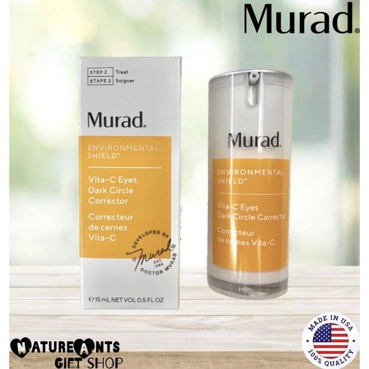 [MURAD] Environmental Shield | Vita-C Eyes Dark Circle Corrector (15 mL) (Category: Face Care) located in San Juan City. Submitted by natureantsshops (Listing ID 1369578235, Image 1). Description: ON-HAND Brand New Condition 100% Authentic and Excellent Quality Volume [mL]: 15 mL Expiration: None Gold-stabilized eye serum that fights the looks of dark circles in as little as 2 weeks. This helps improve the look of under-eye puffiness, as light-re