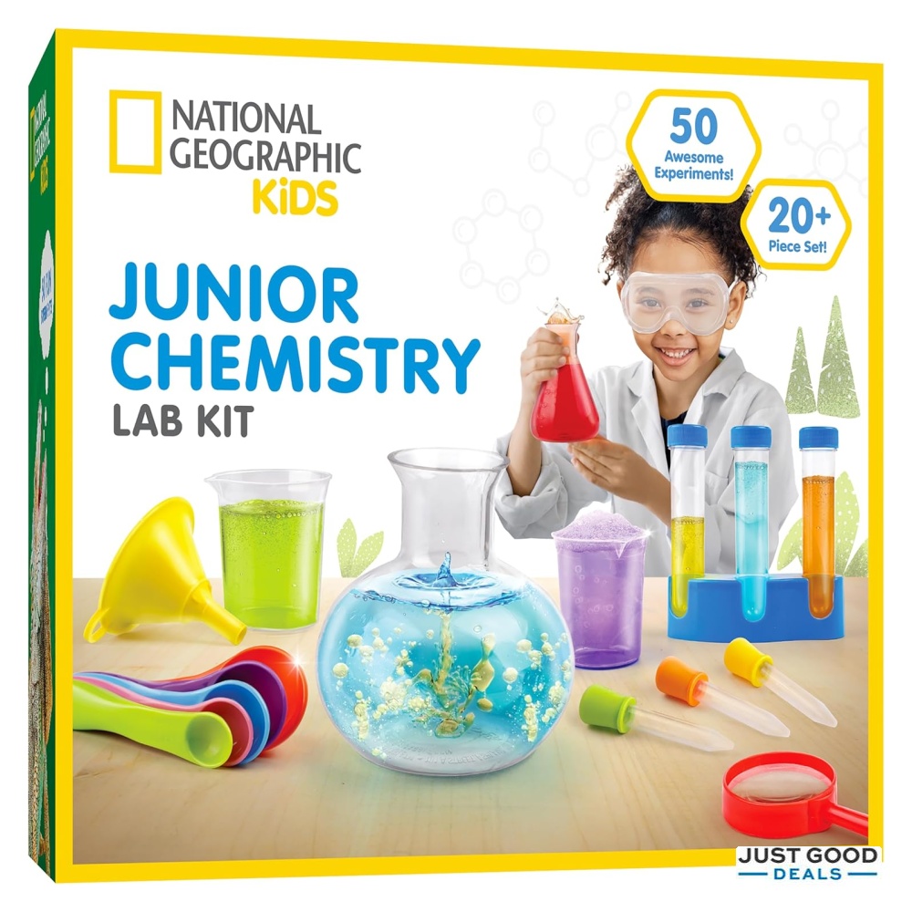 National Geographic Junior Chemistry Set - 50 Fun Science Experiments ...