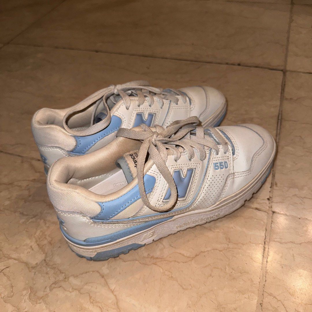 New Balance 550 White Dusk Blue (Category: Sneakers) located in Paranaque City. Submitted by jidelc (Listing ID 1369655219, Image 1). Description: New Balance 550 White/Dusk Blue - just needs a clean :) rfs: declutterimg - price negotiable for sure buyers! .