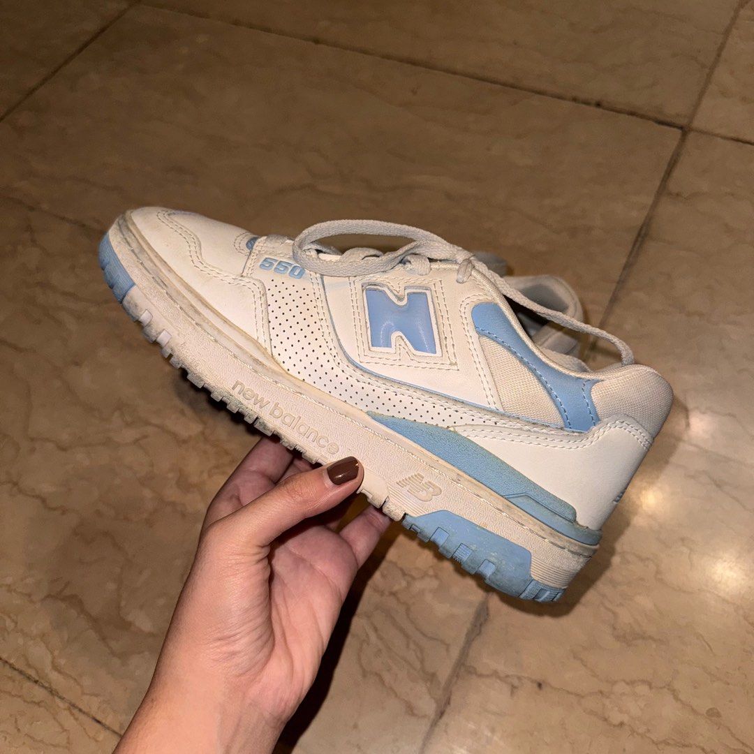 New Balance 550 White Dusk Blue (Category: Sneakers) located in Paranaque City. Submitted by jidelc (Listing ID 1369655219, Image 2). Description: New Balance 550 White/Dusk Blue - just needs a clean :) rfs: declutterimg - price negotiable for sure buyers! .