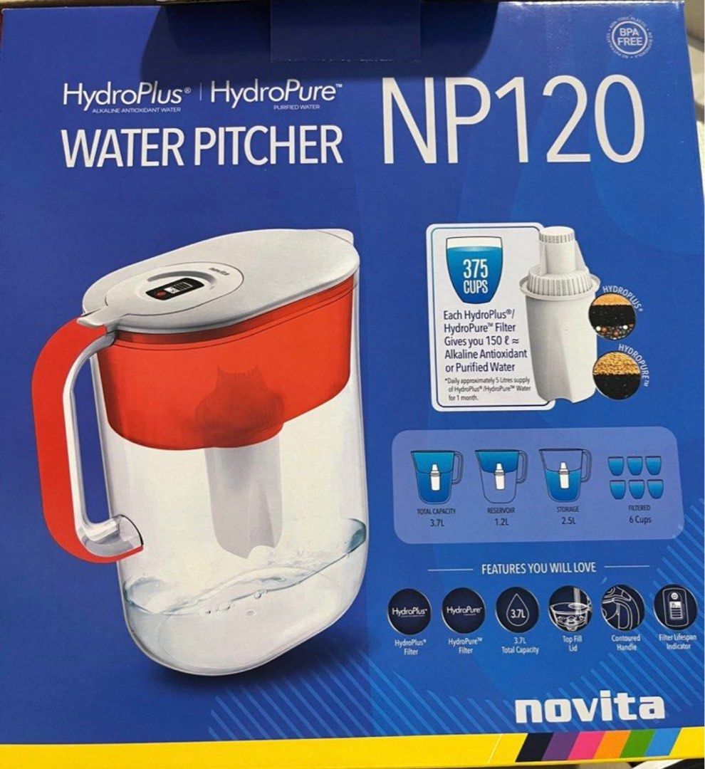 Novita water pitcher +2 filter