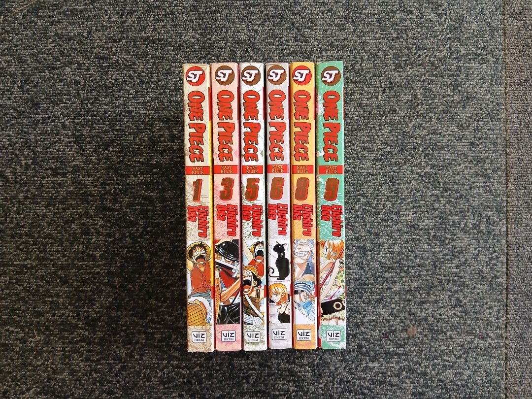 One piece manga set by eichiro oda (Category: Comics & Manga) located in Jose Panganiban. Submitted by ilovepheromones8_8 (Listing ID 1369503321, Image 3). Description: only selling as set in good condition with some slight yellowing. pm me for inquiries and request for pics..
