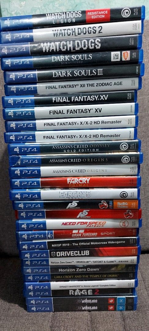 PS4 GAMES (Category: PlayStation) located in Santa Rosa. Submitted by agentred1142 (Listing ID 1369642658, Image 3). Description: PS4 GAMES FOR SALE / TRADE Location: STA ROSA LAGUNA GOW Ragnarok - 1700 Elden Ring - 1700 The Last Of Us 2 - 1300 Resident Evil 8 Village - 1000 Resident Evil 7 - 700 Spiderman GOTY - 800 UFC 4 - 900 UFC 3 - 700 Naruto Storm 4: Road to Boruto - 700 Tekken 7 - 700 Street Fighter 5 - 700 Mortal Kombat XL - 600 JSTARS Vi