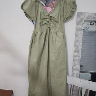 Sage green maxi dress