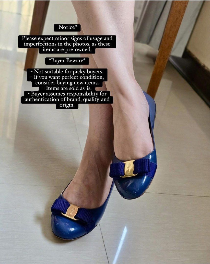 SALVATORE FERRAGAMO size 5.5 (Category: Flats & Sandals) located in General Santos City (Dadiangas). Submitted by preloved_threads03 (Listing ID 1369653323, Image 2). Description: SALVATORE FERRAGAMO size 5.5.