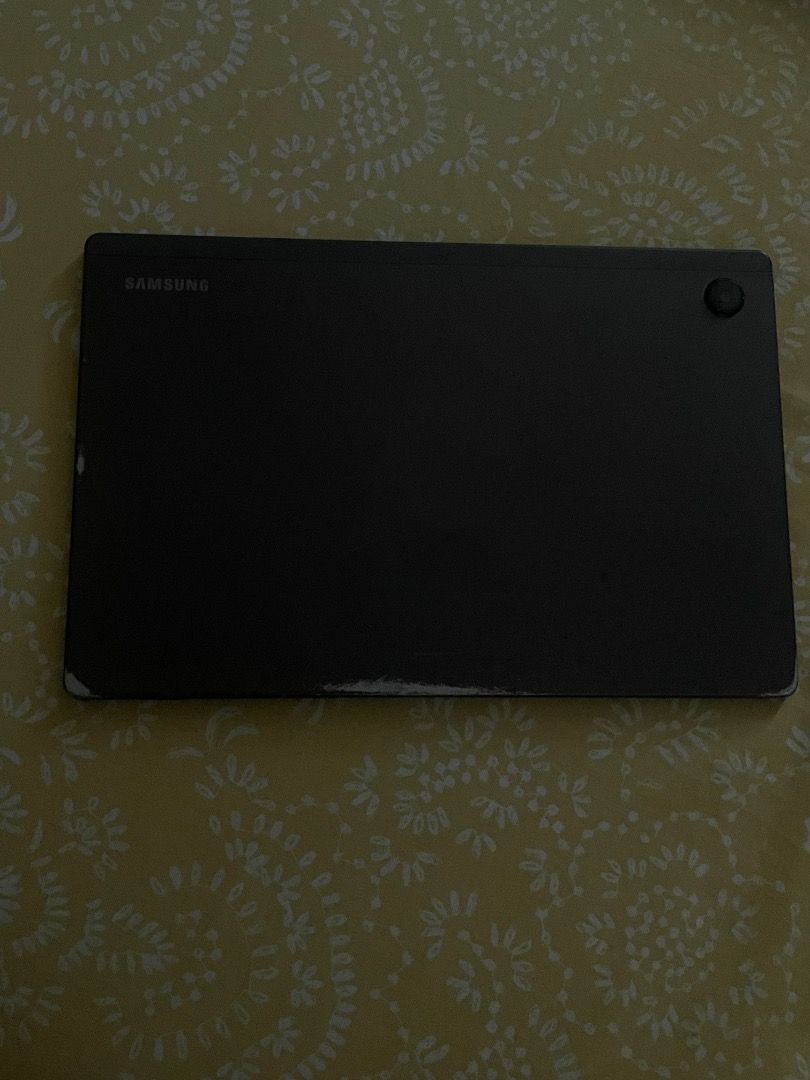 Samsung Galaxy Tab A8 (Category: Android) located in Caloocan City. Submitted by cayanandom12933 (Listing ID 1369512780, Image 2). Description: Device: Samsung Tab A8 Condition: No scratches but there are visible dents at the back (the overall unit is above satisfactory) Network: GSM/HSPA/LTE Charging Cable: Adapter + Cable (Type C) SIM: Any SIM Memory Card Slot: Available Display: 10.5", 1200 x 1920 pixels OS: Android 14 CPU: Octa-Core Internal 