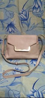 SEE by CHLOE  peach leather crossbody slingbag