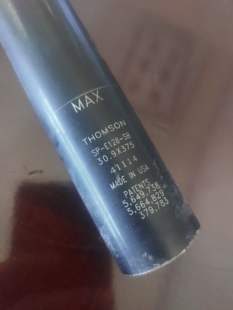 Thomson Elite Seat Post (Category: Bicycles) located in Quezon City. Submitted by jmrsii (Listing ID 1369533148, Image 2). Description: Selling my Thomson Seatpost..