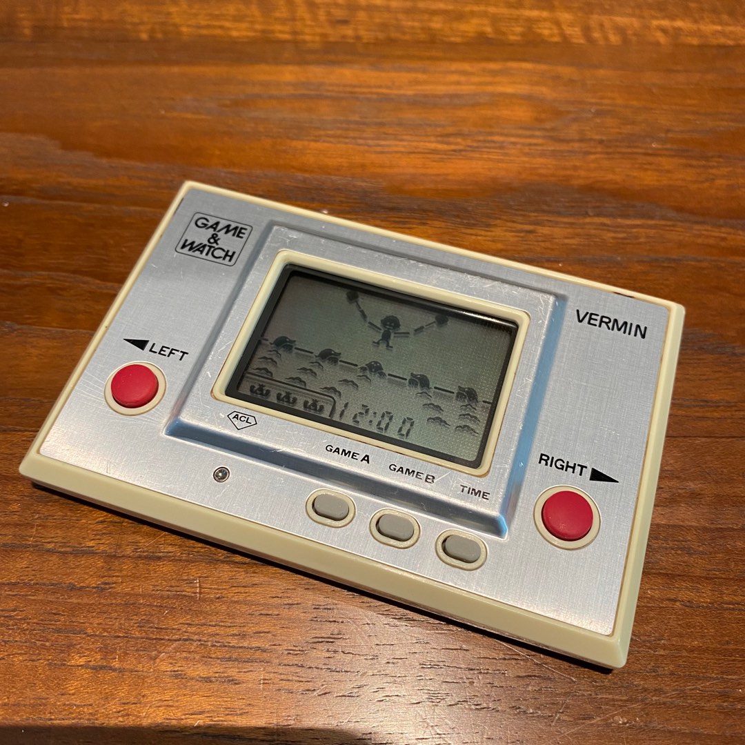 Vermin - Vintage 1980 Nintendo Game & Watch (Silver-Series), Hobbies ...