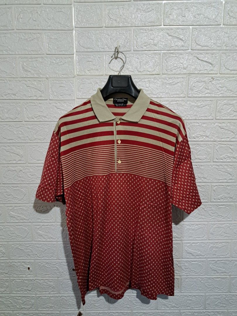 Vintage Dior Button Up Polo Shirt (Category: Luxury Apparel) located in Baguio. Submitted by nestascloset (Listing ID 1369676445, Image 1). Description: Vintage Dior Button up Polo Shirt Size: XL fits Large Condition: 9.5/10 Issue: N/A Price: 300 📌Baguio City Location for Meetups or Dropping 📌Add Shipping fee if outside Baguio Area 📌 Please Limit Your Expectation Items are Thrifted/Second hand goods 📌DM for more information.
