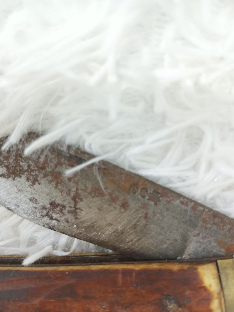 WW2 Vintage Pocket Folding Knife with Bone Handle (Category: Hiking & Camping) located in San Pablo. Submitted by xamthing_cute (Listing ID 1369674961, Image 3). Description: Folding Knife - with engraved Japanese characters, perhaps the brand name - rusty (check photos) - hard to open - AS IS (manage your expectations) MOD: Flash Express only (buyer's expense) MOP: GCash (payment first before shipping), NO COD.