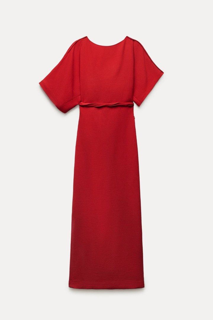 Zara Red Dress (Category: Dresses) located in Tarlac. Submitted by ms.bee_ (Listing ID 1369548143, Image 2). Description: BRAND NEW WITH TAGS NO WHEN WORN, swipe left to see other pictures NO MEASUREMENTS ALL SALES ARE FINAL, NO ASKING FOR LP MOP: GCASH or BDO MOD: JNT Price + SF (shouldered by buyer).