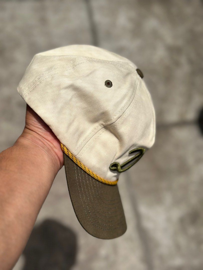 5 panel outdoor vintage vibe golf cap by Barstool (Category: Caps & Hats) located in Makati City. Submitted by ides.ph (Listing ID 1369712183, Image 2). Description: For sale! Dad Rope golf hat by Barstool Store Specs: Fabric : Contton Unstructured/Rope vintage vibe hat Unisex One size fits all BNDS (Brand new, Deadstock) Product link: https://store.barstoolsports.com/collections/hats For only ₱1150, dm to purchase.