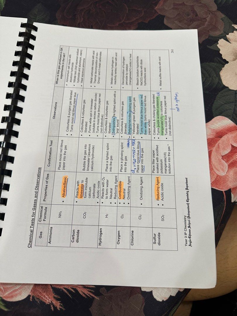 ACSI Year 3 IP Chemistry Notes, Hobbies & Toys, Books & Magazines ...