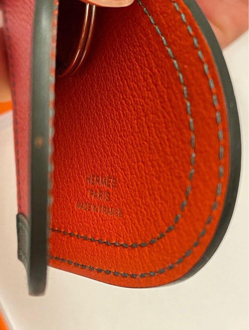 Authentic Hermes Camail Key Ring in Epsom Rose Azalee/Malachite/Lime (Category: Luxury Accessories) located in Quezon City. Submitted by breakmyfashion (Listing ID 1369752069, Image 3). Description: Comes with receipt and box. .