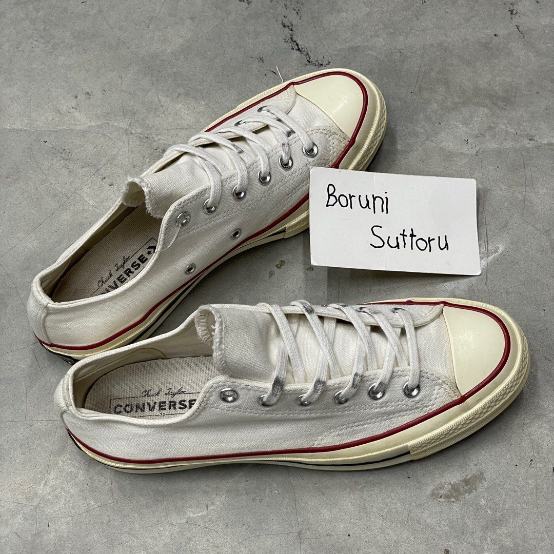 Converse Chuck Taylor CT70 Black Label UK8 Parchment White, Men
