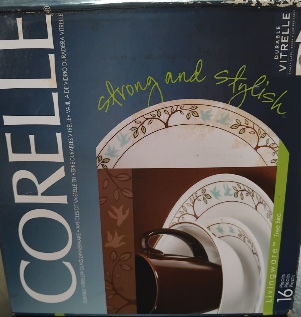 Corelle plates and mugs (Category: Dinnerware & Cutlery) located in Manila. Submitted by sel1nan3k0 (Listing ID 1369765330, Image 2). Description: Corelle TreeBird design ( made in the usa), durable and original. 4 dinner plates 4 soup bowls 4 bread n butter plates 4 mugs not used, excellent condition ** also available: corelleCityblockdesign 4 dinner plates+4bread n butter plates +4 mugs (no soup bowls) if getting both cityblock +treebird = 28 p