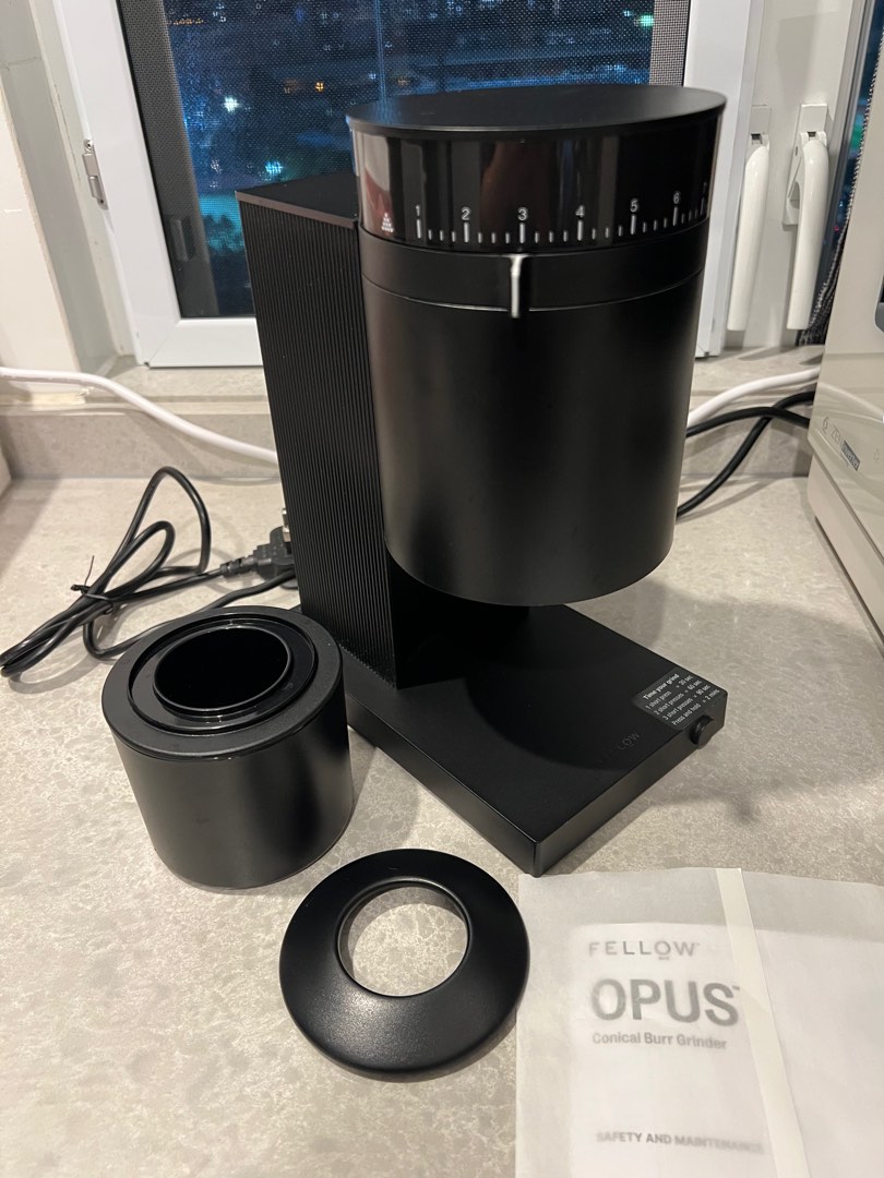 Fellow Opus Conical Burr Grinder, 家庭電器, 廚房電器, 咖啡機及咖啡壺 Carousell