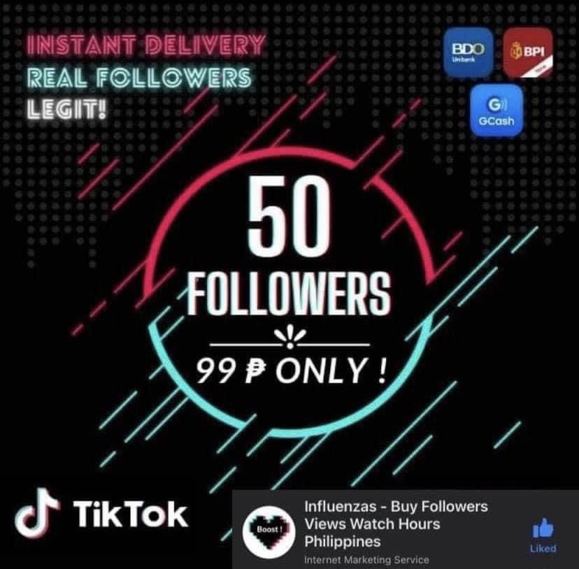 Followers likes subs reacts subscribers views (Category: Office & Business Technology) located in Taguig. Submitted by influenzas (Listing ID 1369835307, Image 2). Description: Increase brand awareness on your website gain visibility, visitors and fast audience growth we also do social media marketing Increasing Followers, subs etc. in any social media Mins process fast Increase Audience Fast Promo Discounted Boosting/Advertising Legit Organic Fo
