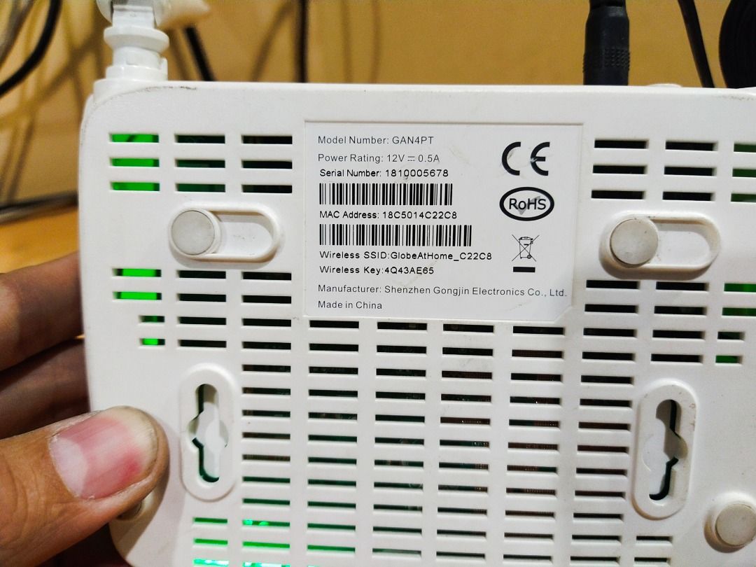 Globe Broadband DSL Wireless Modem GAN4PT Model (Category: Networking) located in Paranaque City. Submitted by lyjames (Listing ID 1369816059, Image 3). Description: Note: Please read first before inquiring Hindi na ako magrereply kung nandito na ang sagot sa details ng ad. Globe Broadband DSL Wireless Modem GAN4PT Model Nagswitch na sa Fiber kaya hindi na nagagamit Note: Hindi ito pwede lagyan ng sim card magagamit nyo lang ito kung may line kay