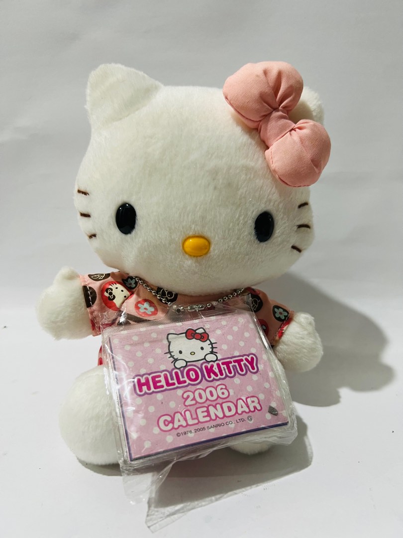 Hello Kitty 2006 calendar plush, Hobbies & Toys, Toys & Games on Carousell