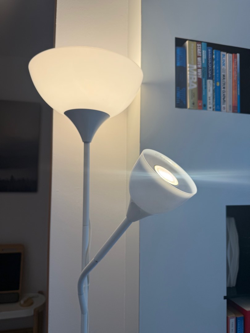 Ikea NOT Floor Lamp - Uplighter Reading Lamp, Furniture & Home Living ...