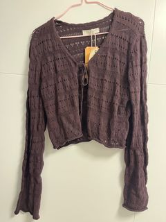 Intique啡色針織外套64232218294147110