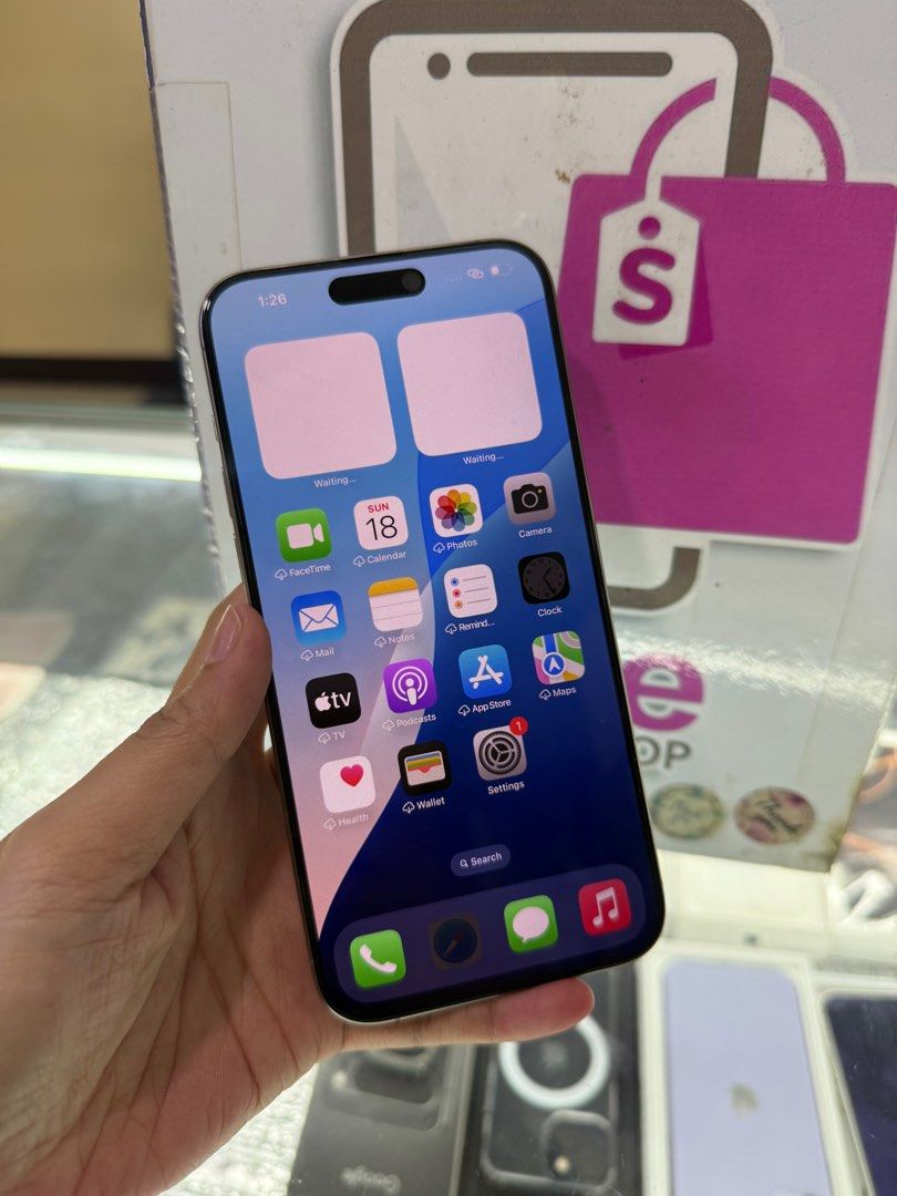 iphone 15 pro max 256gb 2ndhand (Category: iPhone 15 Series) located in Cainta. Submitted by vine_gadget_shop (Listing ID 1369837628, Image 3). Description: iphone 15 pro max 256gb 2ndhand factory unlock with box and cord replaced pick up store greenhills shopping center we accept trade in we accepy credit card and ggives installment we do cod and door to door we ship nationwide for fast transaction call 09277368323 look for vine visit my fb page