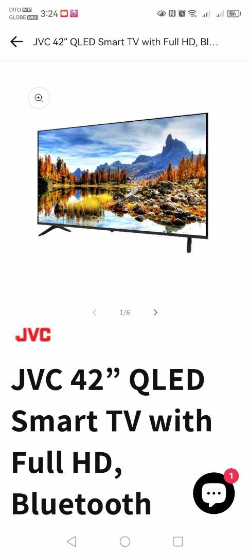 Jvc qled webos tv (Category: TV) located in Taytay. Submitted by mikz_1303 (Listing ID 1369760062, Image 1). Description: Jvc qled webos tv Almost new Size:42in Hdr Magic remote Apple airplay Apple home Edgeless From.New Zealand.