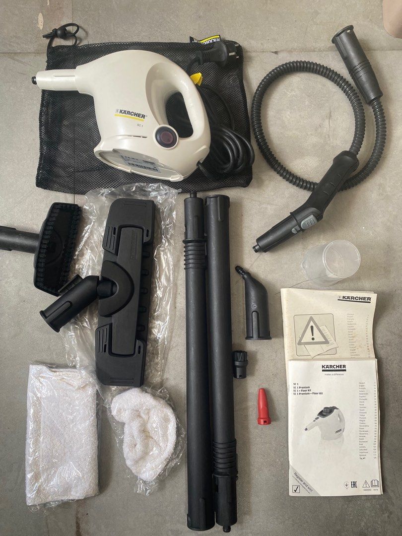 Karcher SC 1 EasyFix Premium Steam Cleaner (White) (Category: Vacuum Cleaner & Housekeeping) located in Makati City. Submitted by mixtapes007 (Listing ID 1369716182, Image 2). Description: ❗️Kindly Read Description Carefully❗️ 1. Will passed as brand new since we opened the box to check the item and not used. 2. Won it a raffle 3. We hard time figuring out on how to use it. 4. RFS: selling ihe item to passionate cleaners needing a new steam vaccu