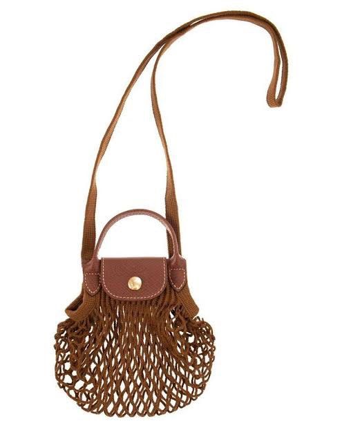 Le Pliage Filet XS Mesh Bag (Brown) (Category: Luxury Bags & Wallets) located in Manila. Submitted by dachshund. (Listing ID 1369759448, Image 1). Description: Original! 9/10 condition. No issue. **LAST PRICE POSTED** Original Price: 6,650 pesos (saves you 2,650 pesos) RFS: Decluttering .
