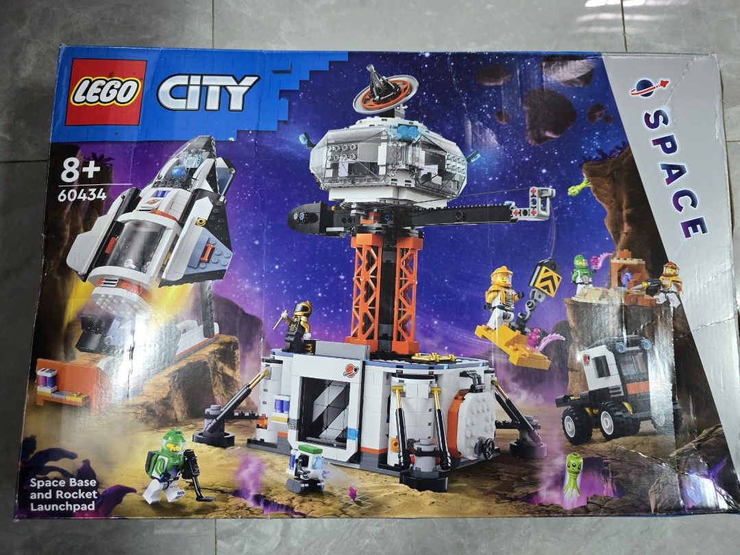 LEGO 60434 Space Base and Rocket Launchpad (Category: Lego & Building Sets) located in Manila. Submitted by clickedtocart (Listing ID 1369772700, Image 1). Description: LEGO 60434 Space Base and Rocket Launchpad Opened box (has dents, creases) Sealed bags #2 to #10 Missing bag #1 and sticker sheet Complete instruction booklets (has folds, tear) *What you see is what you get. Please check photos. REPRICED: 4,500 (before 5,500) Price + shipping fee