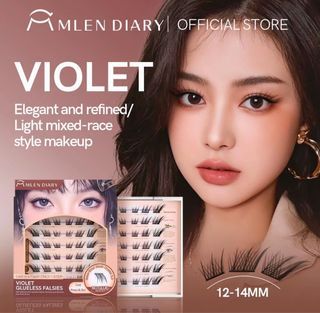 Mlen Diary Glue Free Eyelashes with tweezers