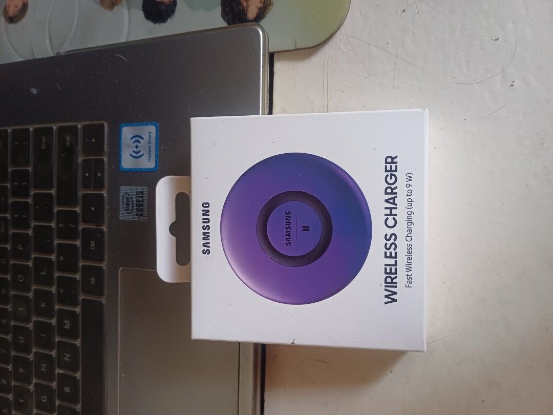 Official Samsung Wireless Charger (Category: Chargers & Cables) located in Calamba. Submitted by ariavictoria16 (Listing ID 1369760521, Image 1). Description: FREEbie option #4 for purchasing The BTS Graphic Lyrics Set Bought [on the day it was released at Weverse Shop] with the Samsung bluetooth earphones of the same color. Never used nor tested since my phone at the time I bought it was not compatible, contrary to what the seller told me..