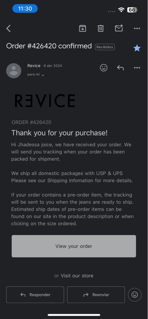 (ONHAND AUTHENTIC) REVICE DENIM The Jet Jean & Liv Top Maong USA SOLD AS SET ONLY (Category: Sets or Coordinates) located in Manila. Submitted by shiee (Listing ID 1369706964, Image 3). Description: SOLD AS SET NEVER BEEN USED Still nego.