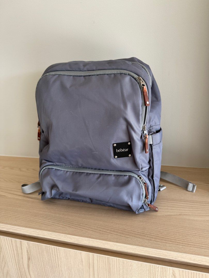 ORIGINAL BEBEAR BACKPACK IN GRAY (Category: Diaper Bags & Wetbags) located in San Juan City. Submitted by clever_chic (Listing ID 1369758048, Image 1). Description: Original BEBEAR diaper backpack bag Gray color Pre-loved and very happy with this bag Well worth it Original brand new sells for P2799 Pre-loved for P1500 only Contact 0917-6203287.