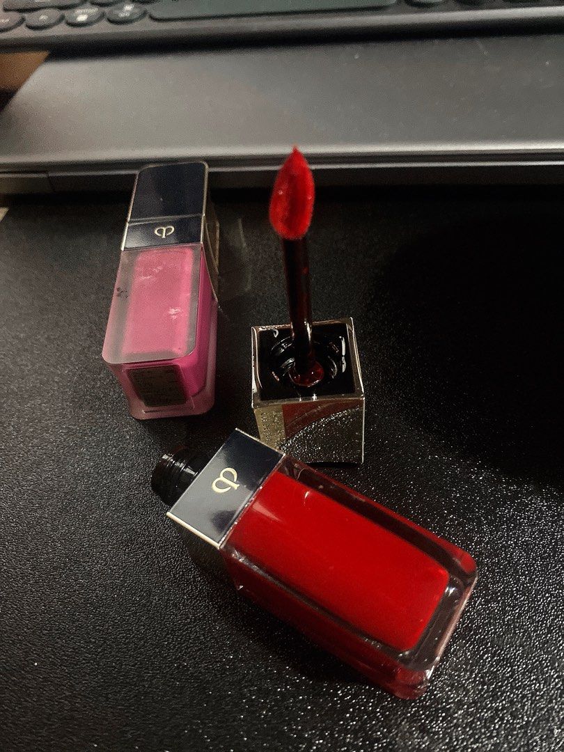 Original Cle de Peu Lipstick (Category: Makeup) located in Makati City. Submitted by annewantstodeclutter (Listing ID 1369862438, Image 3). Description: -Bought in Japan this year 2025 (Feb) -All are used for swatch -No box -Original price is 3,600 each -Just really want to declutter - Gcash mode of payment only -Makati City located Shades: 120 current shade (plum) 103 legend of rouge (red) #luxury #cosmetics #lipstick #original #bestfinds #forsa