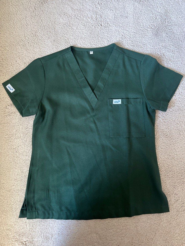 OTG Green Scrub Top and Bottoms Set (Category: Shirts) located in Makati City. Submitted by gabsgoods (Listing ID 1369697603, Image 1). Description: .