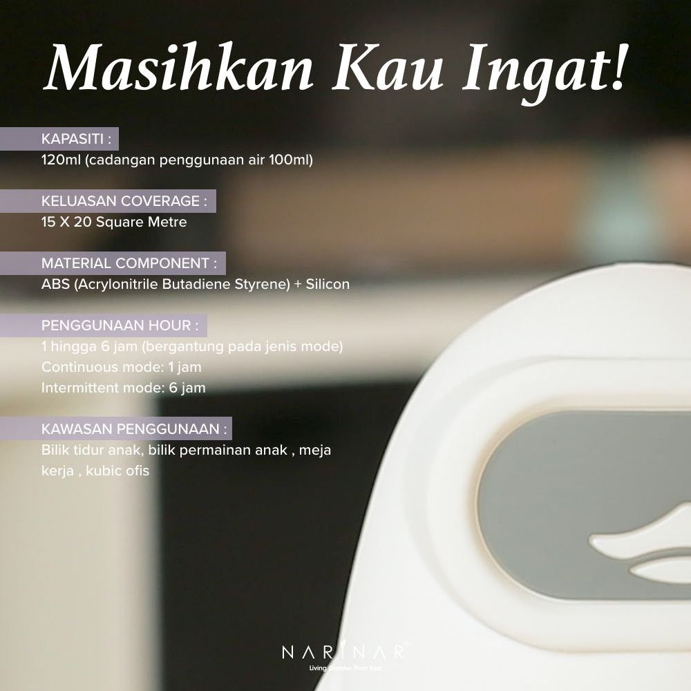 Pengu Diffuser + freegift (Category: Home Fragrance) located in Kuala Lumpur. Submitted by tyafird_ (Listing ID 1369845500, Image 3). Description: ORIGINAL FROM NARINAR MALAYSIA! STOCK CLEARANCE!! Spesifikasi Produk Kapasiti: 120ml Material: Silicone + ABS Berat: 350gm Input: DC-5V/1A Power: 5W Kawasan Penggunaan: 10-30m OFF Serta merta: Ya, secara automatik apabila air dalam tangki Pengu berkurang ke paras minimum Warranty: 100 hari dari tarikh 
