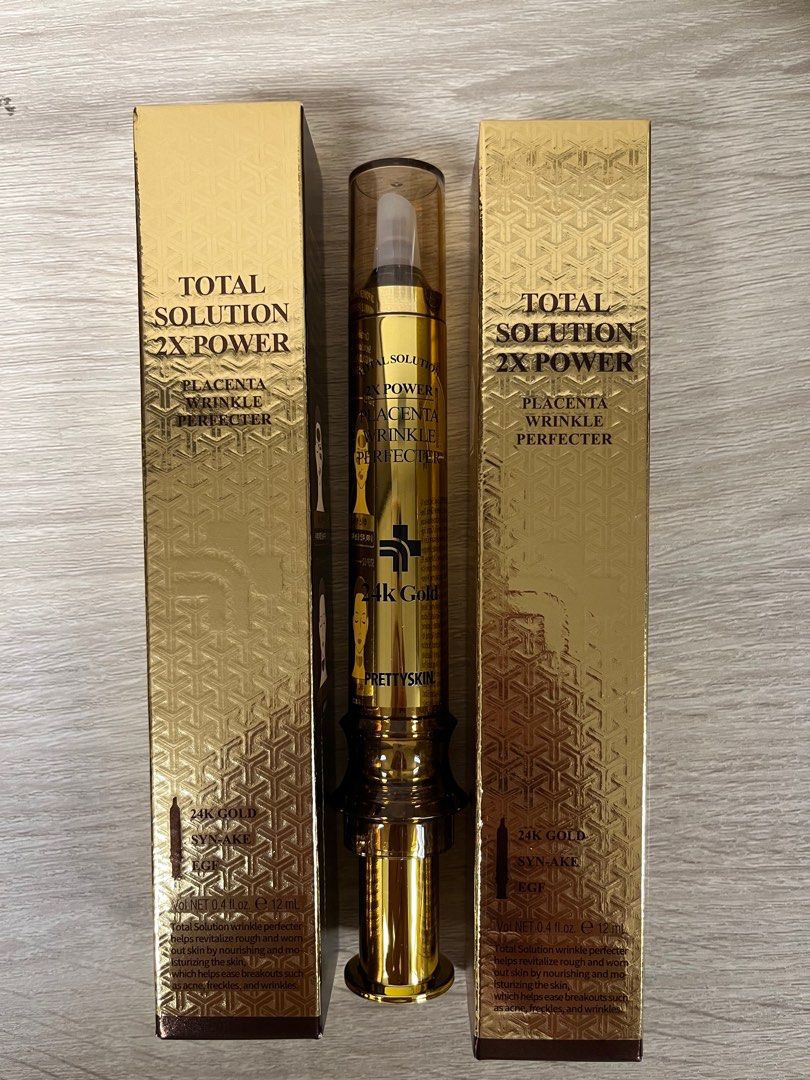 美容液 TOTAL SOLUTION 2X POWER 24KGOLD PLACENTA Total Solution 2X